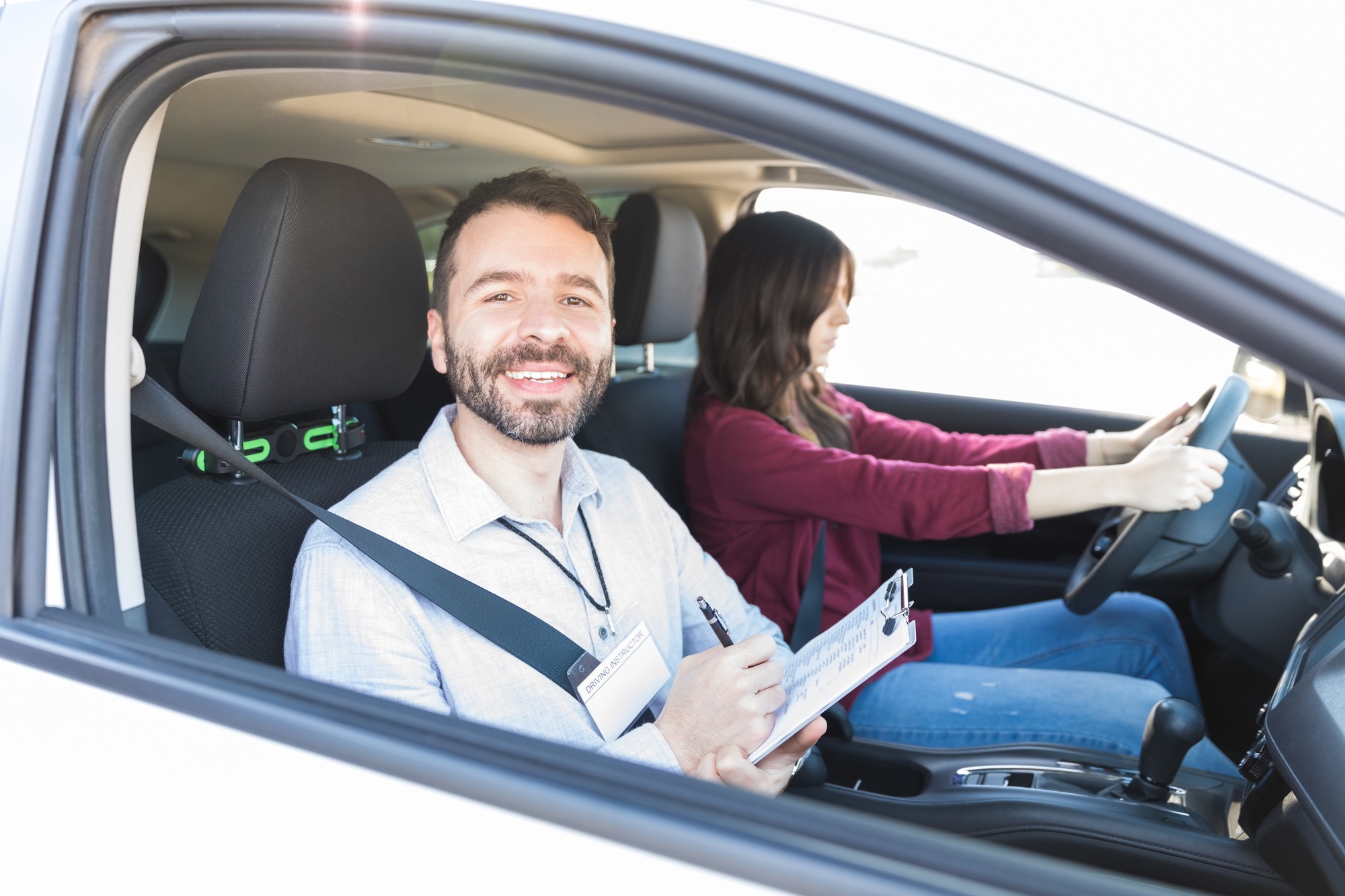 Enjoying Job Of Car Instructor